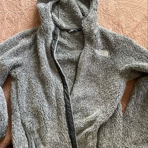 North Face hooded zipper sweater jacket